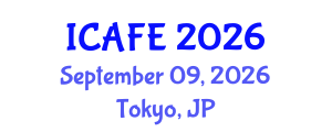 International Conference on Agricultural and Food Engineering (ICAFE) September 09, 2026 - Tokyo, Japan