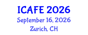 International Conference on Agricultural and Food Engineering (ICAFE) September 16, 2026 - Zurich, Switzerland