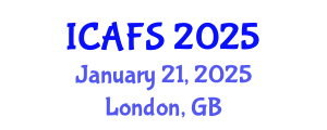 International Conference on Agricultural and Food Sciences (ICAFS) January 21, 2025 - London, United Kingdom