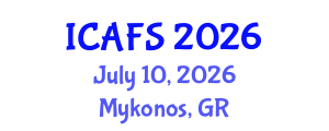 International Conference on Agricultural and Food Sciences (ICAFS) July 10, 2026 - Mykonos, Greece International Conference on Agricultural and Food Sciences (ICAFS) July 10, 2026 - Mykonos, Greece