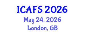 International Conference on Agricultural and Food Sciences (ICAFS) May 24, 2026 - London, United Kingdom