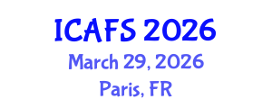 International Conference on Agricultural and Food Systems (ICAFS) March 29, 2026 - Paris, France