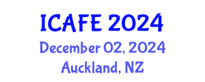 International Conference on Agricultural and Forestry Engineering (ICAFE) December 02, 2024 - Auckland, New Zealand