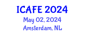 International Conference on Agricultural and Forestry Engineering (ICAFE) May 02, 2024 - Amsterdam, Netherlands