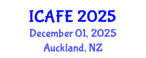 International Conference on Agricultural and Forestry Engineering (ICAFE) December 01, 2025 - Auckland, New Zealand