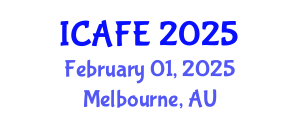 International Conference on Agricultural and Forestry Engineering (ICAFE) February 01, 2025 - Melbourne, Australia