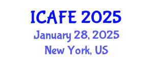 International Conference on Agricultural and Forestry Engineering (ICAFE) January 28, 2025 - New York, United States