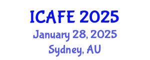 International Conference on Agricultural and Forestry Engineering (ICAFE) January 28, 2025 - Sydney, Australia