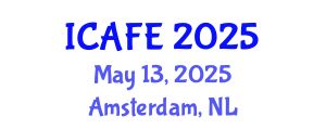 International Conference on Agricultural and Forestry Engineering (ICAFE) May 13, 2025 - Amsterdam, Netherlands