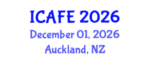 International Conference on Agricultural and Forestry Engineering (ICAFE) December 01, 2026 - Auckland, New Zealand