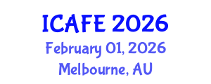 International Conference on Agricultural and Forestry Engineering (ICAFE) February 01, 2026 - Melbourne, Australia