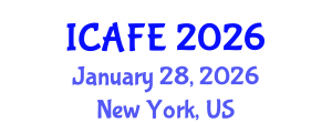 International Conference on Agricultural and Forestry Engineering (ICAFE) January 28, 2026 - New York, United States