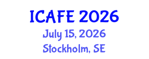 International Conference on Agricultural and Forestry Engineering (ICAFE) July 15, 2026 - Stockholm, Sweden