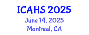 International Conference on Agricultural and Horticultural Sciences (ICAHS) June 14, 2025 - Montreal, Canada