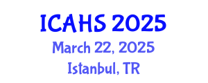 International Conference on Agricultural and Horticultural Sciences (ICAHS) March 22, 2025 - Istanbul, Turkey