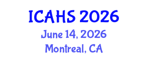 International Conference on Agricultural and Horticultural Sciences (ICAHS) June 14, 2026 - Montreal, Canada