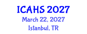International Conference on Agricultural and Horticultural Sciences (ICAHS) March 22, 2027 - Istanbul, Turkey International Conference on Agricultural and Horticultural Sciences (ICAHS) March 22, 2027 - Istanbul, Turkey