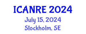 International Conference on Agricultural and Natural Resources Engineering (ICANRE) July 15, 2024 - Stockholm, Sweden