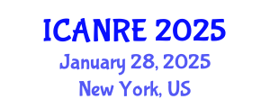 International Conference on Agricultural and Natural Resources Engineering (ICANRE) January 28, 2025 - New York, United States