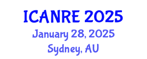 International Conference on Agricultural and Natural Resources Engineering (ICANRE) January 28, 2025 - Sydney, Australia