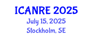 International Conference on Agricultural and Natural Resources Engineering (ICANRE) July 15, 2025 - Stockholm, Sweden