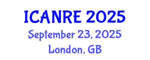 International Conference on Agricultural and Natural Resources Engineering (ICANRE) September 23, 2025 - London, United Kingdom