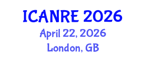 International Conference on Agricultural and Natural Resources Engineering (ICANRE) April 22, 2026 - London, United Kingdom