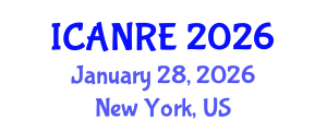 International Conference on Agricultural and Natural Resources Engineering (ICANRE) January 28, 2026 - New York, United States