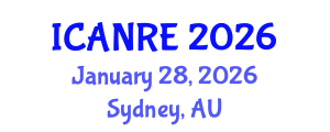 International Conference on Agricultural and Natural Resources Engineering (ICANRE) January 28, 2026 - Sydney, Australia