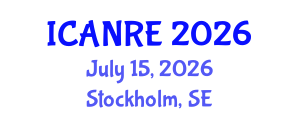 International Conference on Agricultural and Natural Resources Engineering (ICANRE) July 15, 2026 - Stockholm, Sweden