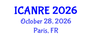 International Conference on Agricultural and Natural Resources Engineering (ICANRE) October 28, 2026 - Paris, France