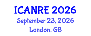 International Conference on Agricultural and Natural Resources Engineering (ICANRE) September 23, 2026 - London, United Kingdom