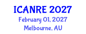International Conference on Agricultural and Natural Resources Engineering (ICANRE) February 01, 2027 - Melbourne, Australia International Conference on Agricultural and Natural Resources Engineering (ICANRE) February 01, 2027 - Melbourne, Australia