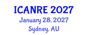 International Conference on Agricultural and Natural Resources Engineering (ICANRE) January 28, 2027 - Sydney, Australia