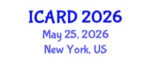 International Conference on Agricultural and Rural Development (ICARD) May 25, 2026 - New York, United States International Conference on Agricultural and Rural Development (ICARD) May 25, 2026 - New York, United States