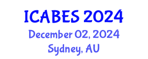 International Conference on Agricultural, Biological and Ecosystems Sciences (ICABES) December 02, 2024 - Sydney, Australia