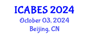 International Conference on Agricultural, Biological and Ecosystems Sciences (ICABES) October 03, 2024 - Beijing, China