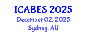 International Conference on Agricultural, Biological and Ecosystems Sciences (ICABES) December 02, 2025 - Sydney, Australia