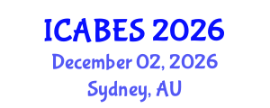 International Conference on Agricultural, Biological and Ecosystems Sciences (ICABES) December 02, 2026 - Sydney, Australia