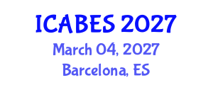 International Conference on Agricultural, Biological and Ecosystems Sciences (ICABES) March 04, 2027 - Barcelona, Spain International Conference on Agricultural, Biological and Ecosystems Sciences (ICABES) March 04, 2027 - Barcelona, Spain