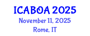 International Conference on Agricultural Biotechnology and Organic Agriculture (ICABOA) November 11, 2025 - Rome, Italy