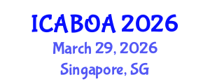 International Conference on Agricultural Biotechnology and Organic Agriculture (ICABOA) March 29, 2026 - Singapore, Singapore