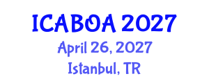 International Conference on Agricultural Biotechnology and Organic Agriculture (ICABOA) April 26, 2027 - Istanbul, Turkey