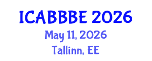 International Conference on Agricultural, Biotechnology, Biological and Biosystems Engineering (ICABBBE) May 11, 2026 - Tallinn, Estonia International Conference on Agricultural, Biotechnology, Biological and Biosystems Engineering (ICABBBE) May 11, 2026 - Tallinn, Estonia