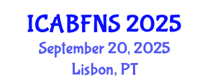 International Conference on Agricultural Biotechnology, Food and Nutritional Sciences (ICABFNS) September 20, 2025 - Lisbon, Portugal