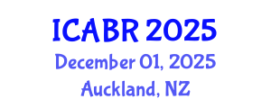 International Conference on Agricultural Biotechnology Research (ICABR) December 01, 2025 - Auckland, New Zealand