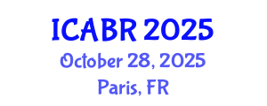 International Conference on Agricultural Biotechnology Research (ICABR) October 28, 2025 - Paris, France