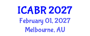 International Conference on Agricultural Biotechnology Research (ICABR) February 01, 2027 - Melbourne, Australia International Conference on Agricultural Biotechnology Research (ICABR) February 01, 2027 - Melbourne, Australia