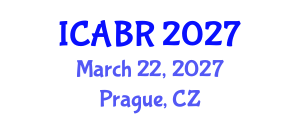 International Conference on Agricultural Biotechnology Research (ICABR) March 22, 2027 - Prague, Czechia International Conference on Agricultural Biotechnology Research (ICABR) March 22, 2027 - Prague, Czechia