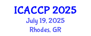 International Conference on Agricultural Chemistry and Crop Protection (ICACCP) July 19, 2025 - Rhodes, Greece
